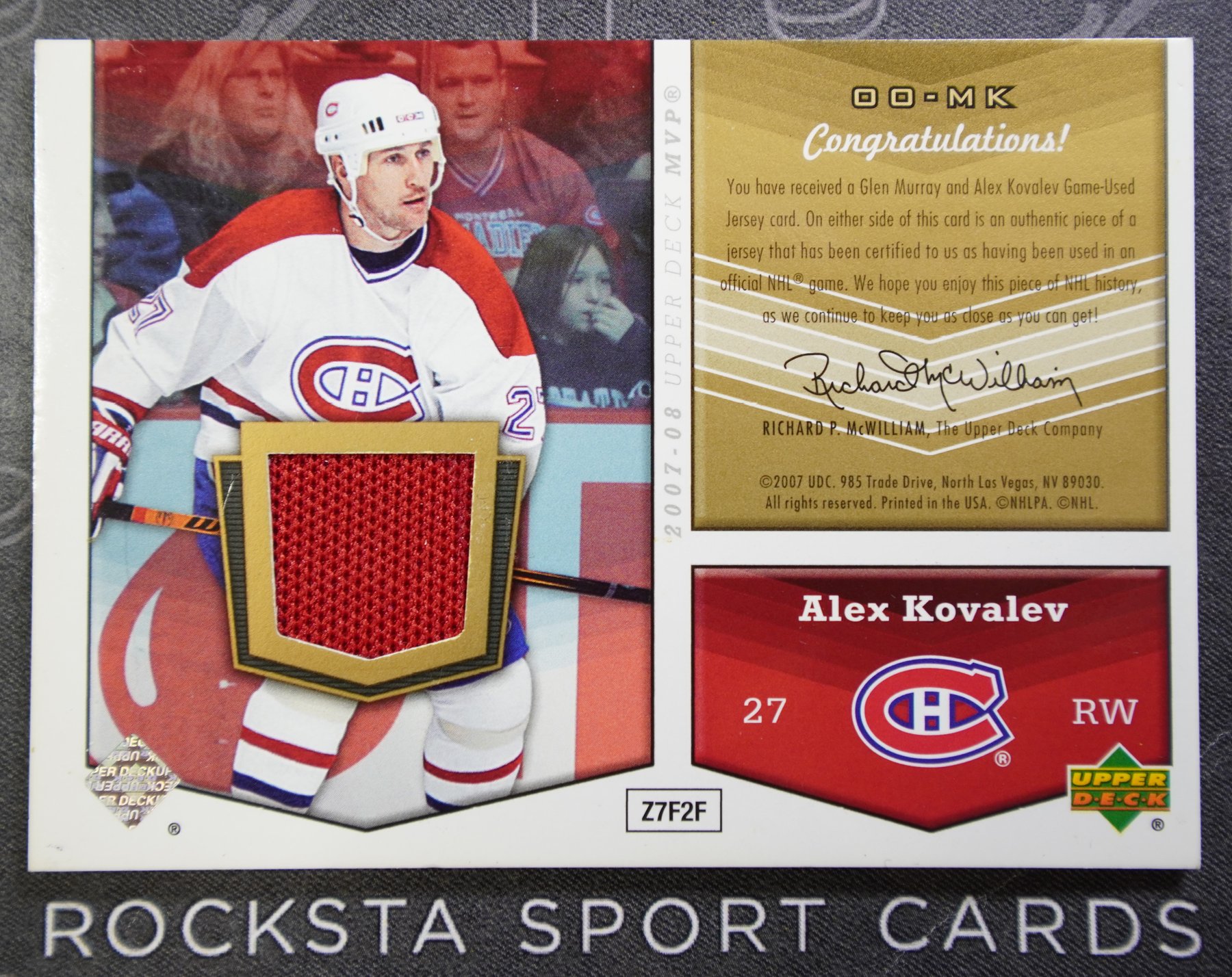 ALEX KOVALEV / GLEN MURRAY — MVP